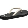 imageSanuk Yoga Joy  Flip Flops for Women  Yoga Sandals For Women  Womens Beach Sandals  Memory Foam FootbedWhite Black