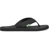 imageSanuk Mens Beer Cozy 2  Flip Flops for Men  Mens Sandals  Beach Sandals  Supportive ampamp Lightweight  Memory Foam FootbedBlack