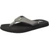 imageSanuk Mens Beer Cozy Coaster  Flip Flops for Men  Mens Sandals  Beach Sandals  Supportive ampamp Lightweight  Memory Foam FootbedCharcoal Grey