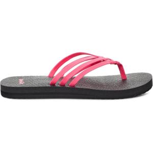 imageSanuk Womens Yoga Sandy  Flip Flops for Women  Yoga Sandals For Women  Memory Foam FootbedHot Pink