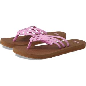 imageSanuk Womens Yoga Sandy  Flip Flops for Women  Yoga Sandals For Women  Memory Foam FootbedLilac Chiffon