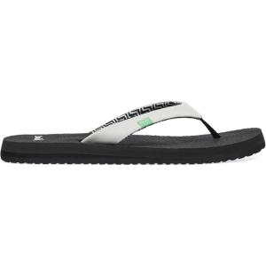 imageSanuk Womens Yoga Serenity  Flip Flops for Women  Yoga Sandals For Women  Memory Foam FootbedWhite