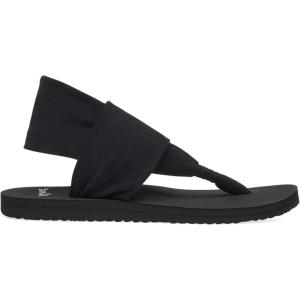 imageSanuk Womens Yoga Sling  Sandals for Women  Yoga Sandals For Women  Memory Foam Footbed  TwoWay Stretch UpperBlack