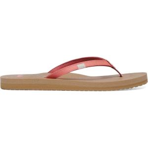 imageSanuk Yoga Joy  Flip Flops for Women  Yoga Sandals For Women  Womens Beach Sandals  Memory Foam FootbedBurnt Coral