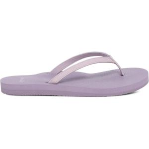 imageSanuk Yoga Joy  Flip Flops for Women  Yoga Sandals For Women  Womens Beach Sandals  Memory Foam FootbedLavendar Grey