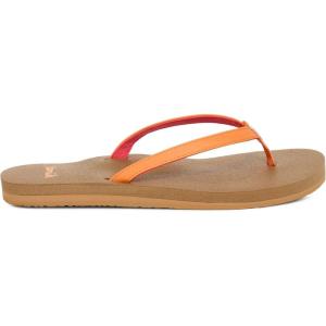 imageSanuk Yoga Joy  Flip Flops for Women  Yoga Sandals For Women  Womens Beach Sandals  Memory Foam FootbedPapaya