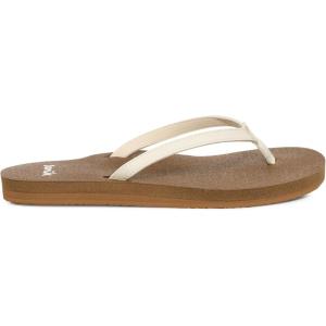 imageSanuk Yoga Joy  Flip Flops for Women  Yoga Sandals For Women  Womens Beach Sandals  Memory Foam FootbedWhite