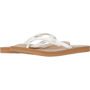 imageSanuk Yoga Joy  Flip Flops for Women  Yoga Sandals For Women  Womens Beach Sandals  Memory Foam FootbedWhiteTan