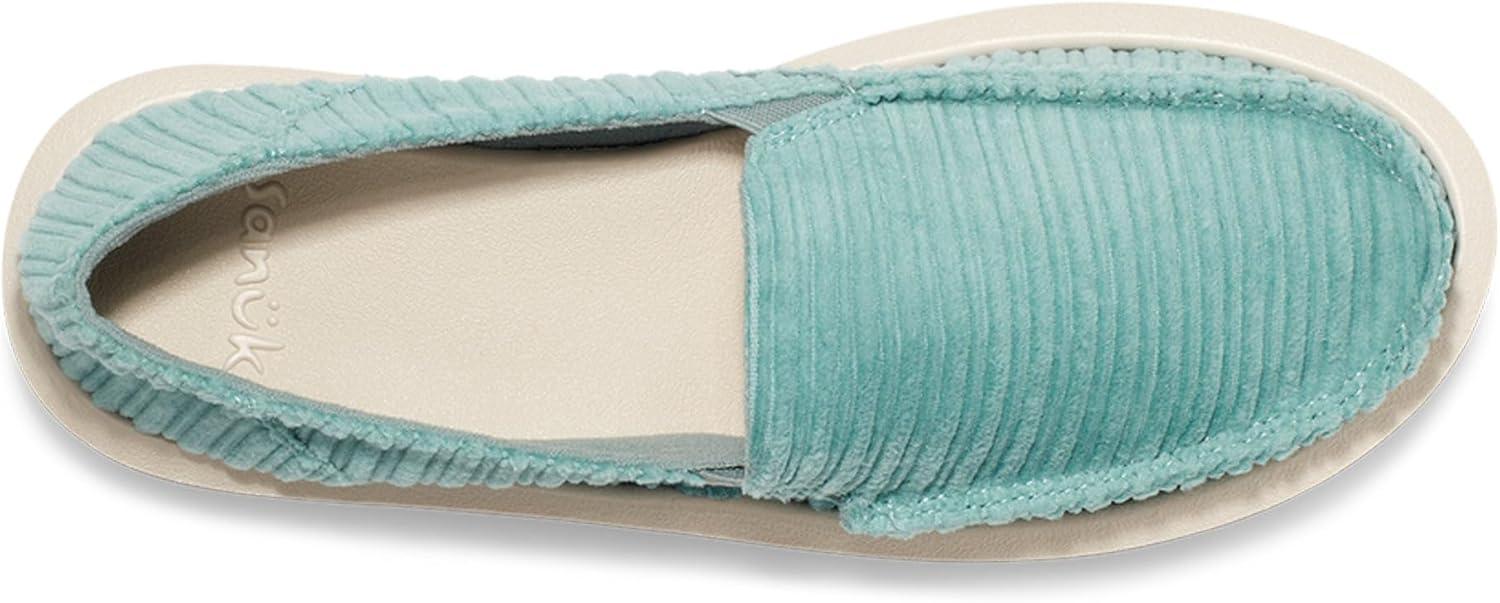 imageSanuk Donna Vintage Corduroy  Women LoafersDusty Turquoise