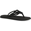 imageSanuk Womens Yoga Salty  Flip Flops for Women  Yoga Sandals For Women  Memory Foam FootbedBlack