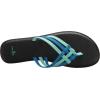 imageSanuk Womens Yoga Salty  Flip Flops for Women  Yoga Sandals For Women  Memory Foam FootbedOpalIndigo Bunting
