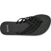imageSanuk Yoga Sandy II  Flip Flops for Women  Yoga Sandals For Women  Womens Beach Sandals  Memory Foam FootbedBlack