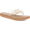 imageSanuk Yoga Sandy II  Flip Flops for Women  Yoga Sandals For Women  Womens Beach Sandals  Memory Foam FootbedTanWhite