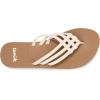 imageSanuk Yoga Sandy II  Flip Flops for Women  Yoga Sandals For Women  Womens Beach Sandals  Memory Foam FootbedTanWhite