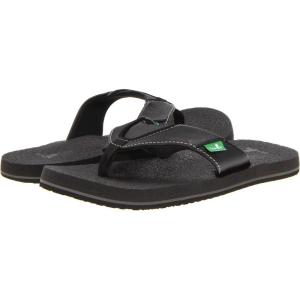 imageSanuk Kids unisexkids Root Beer Cozy Flip FlopBlack
