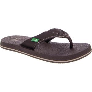 imageSanuk Kids unisexkids Root Beer Cozy Flip FlopBrown
