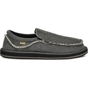 imageSanuk Mens Chiba Loafers for Men  Mens Shoes  Slip On Shoes for Men  Mens Slipon Loafers  Comfort Foam FootbedBlack
