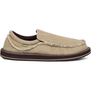 imageSanuk Mens Chiba Loafers for Men  Mens Shoes  Slip On Shoes for Men  Mens Slipon Loafers  Comfort Foam FootbedTan