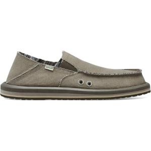 imageSanuk Mens Donny Hemp Loafers  Mens Shoes  Slip On Shoes for Men  Mens Slipon Loafers  Memory Foam FootbedArmy