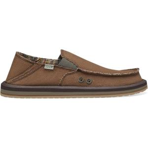 imageSanuk Mens Donny Hemp Loafers  Mens Shoes  Slip On Shoes for Men  Mens Slipon Loafers  Memory Foam FootbedBrown