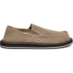 imageSanuk Mens Donny Loafers for Men  Mens Shoes  Slip On Shoes for Men  Mens Slipon Loafers  Memory Foam FootbedBrown