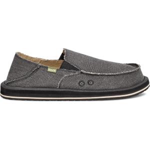 imageSanuk Mens Donny Loafers for Men  Mens Shoes  Slip On Shoes for Men  Mens Slipon Loafers  Memory Foam FootbedCharcoal