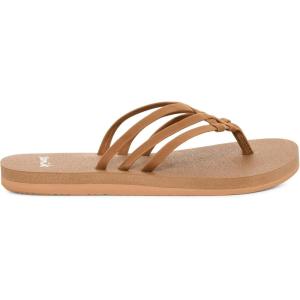 imageSanuk Yoga Sandy II  Flip Flops for Women  Yoga Sandals For Women  Womens Beach Sandals  Memory Foam FootbedTobacco Brown