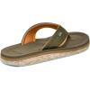 imageSanuk Mens Tide Rush  Flip Flops for Men  Mens Sandals  Beach Sandals  Supportive ampamp Lightweight  Comfort FootbedOlive