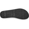 imageSanuk Yoga Joy II Tropics  Flip Flops for Women  Yoga Sandals For Women  Womens Beach Sandals  Memory Foam FootbedBlack