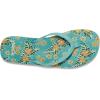 imageSanuk Yoga Joy Vintage Floral  Flip Flops for Women  Yoga Sandals For Women  Womens Beach Sandals  Memory Foam FootbedAqua Splash
