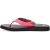 imageSanuk Yoga Mat Vintage Floral  Flip Flops for Women  Yoga Sandals For Women  Womens Beach Sandals  Memory Foam FootbedHot Pink