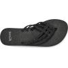 imageSanuk Yoga Sandy II Sparkle  Flip Flops for Women  Yoga Sandals For Women  Womens Beach Sandals  Memory Foam FootbedBlack