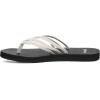 imageSanuk Yoga Sandy II Sparkle  Flip Flops for Women  Yoga Sandals For Women  Womens Beach Sandals  Memory Foam FootbedSilver