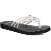 imageSanuk Yoga Sandy II Sparkle  Flip Flops for Women  Yoga Sandals For Women  Womens Beach Sandals  Memory Foam FootbedSilver