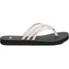 imageSanuk Yoga Sandy II Sparkle  Flip Flops for Women  Yoga Sandals For Women  Womens Beach Sandals  Memory Foam FootbedSilver