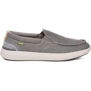 imageSanuk Mens Mason Loafers  Mens Shoes  Slip On Shoes for Men  Mens Slipon Loafers  Removable Comfort FootbedGrey