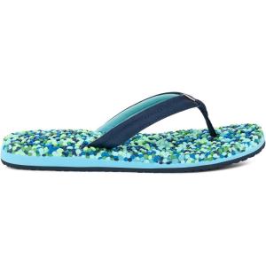 imageSanuk Womens Bubblecush  Flip Flops for Women  Yoga Sandals For Women  Womens Beach Sandals  Comfort FootbedNavy Multi