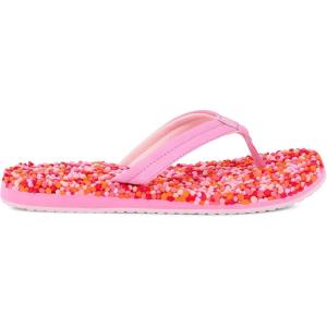 imageSanuk Womens Bubblecush  Flip Flops for Women  Yoga Sandals For Women  Womens Beach Sandals  Comfort FootbedPink Multi