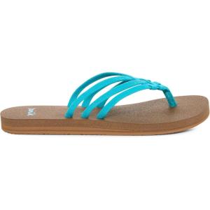 imageSanuk Yoga Sandy II Sparkle  Flip Flops for Women  Yoga Sandals For Women  Womens Beach Sandals  Memory Foam FootbedHawaiian Ocean