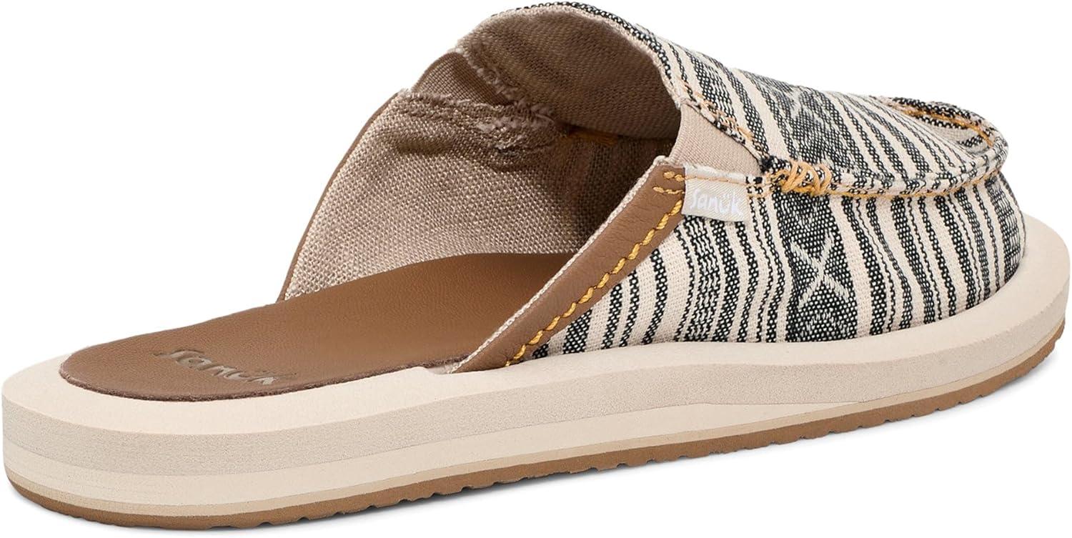 imageSanuk Womens You Got My Back ST Blanket  Womens Shoes  Slip On Shoes for Women  Womens Slipon Loafers  Memory Foam FootbedNatural Black