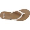 imageSanuk Womens Yoga Joy Core  Flip Flops for Women  Yoga Sandals For Women  Memory Foam Footbed  Thin StrapTan White