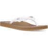 imageSanuk Womens Yoga Joy Core  Flip Flops for Women  Yoga Sandals For Women  Memory Foam Footbed  Thin StrapTan White