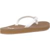 imageSanuk Womens Yoga Joy Core  Flip Flops for Women  Yoga Sandals For Women  Memory Foam Footbed  Thin StrapTan White