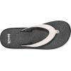 imageSanuk Yoga Mat II  Flip Flops for Women  Yoga Sandals For Women  Womens Beach Sandals  Memory Foam FootbedWhiteBlack