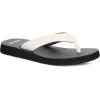 imageSanuk Yoga Mat II  Flip Flops for Women  Yoga Sandals For Women  Womens Beach Sandals  Memory Foam FootbedWhiteBlack