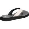 imageSanuk Yoga Mat II  Flip Flops for Women  Yoga Sandals For Women  Womens Beach Sandals  Memory Foam FootbedWhiteBlack