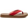imageSanuk Yoga Mat II  Flip Flops for Women  Yoga Sandals For Women  Womens Beach Sandals  Memory Foam FootbedCherry Red