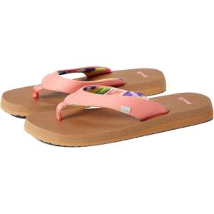 imageSanuk Yoga Mat II  Flip Flops for Women  Yoga Sandals For Women  Womens Beach Sandals  Memory Foam FootbedBurnt Coral