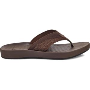 imageSanuk Mens Cosmic Seas Mesh  Water Resistant Mens Flip Flops  Water Friendly ampamp Lightweight  Molded EVA FootbedBrown