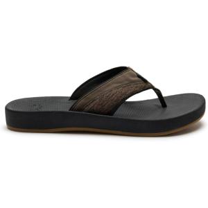imageSanuk Mens Cosmic Seas Mesh  Water Resistant Mens Flip Flops  Water Friendly ampamp Lightweight  Molded EVA FootbedCacao